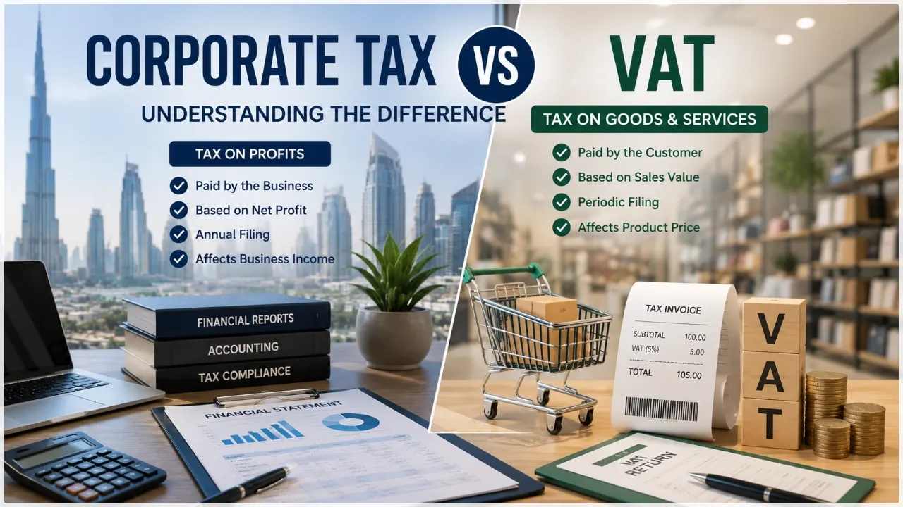 Corporate Tax vs VAT: Understanding the Difference