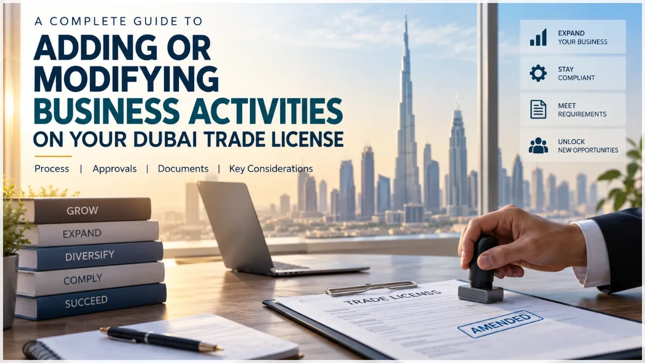 How to Add or Change Business Activities on Your Dubai Trade License