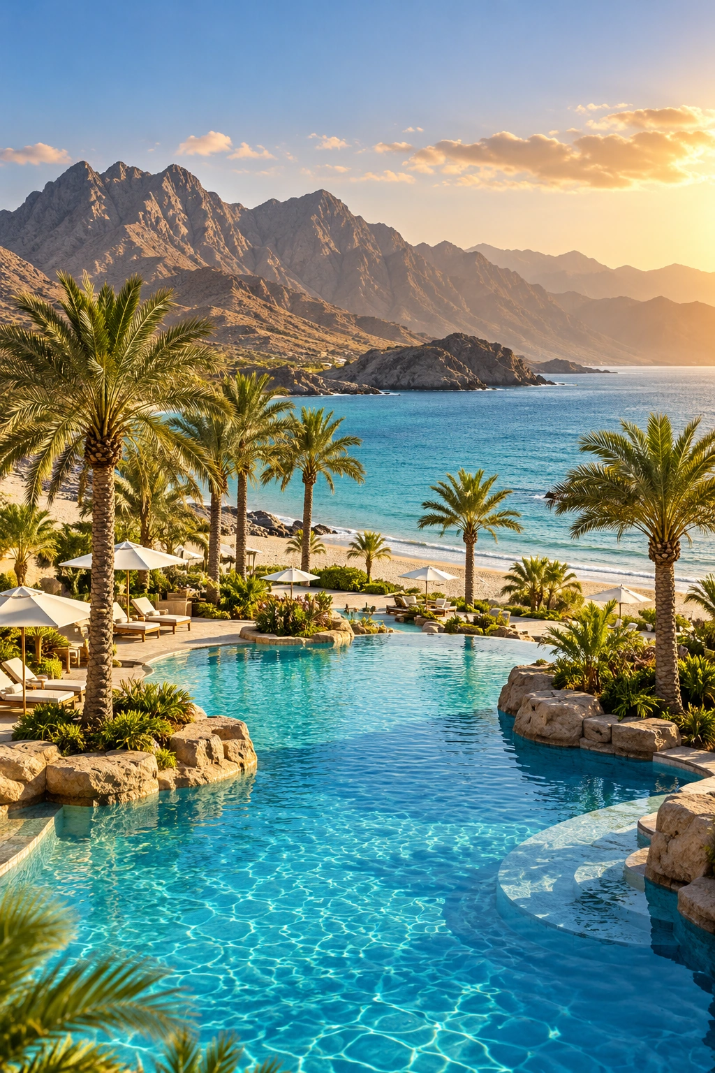 Illustrative resort scenery for Fairmont Fujairah