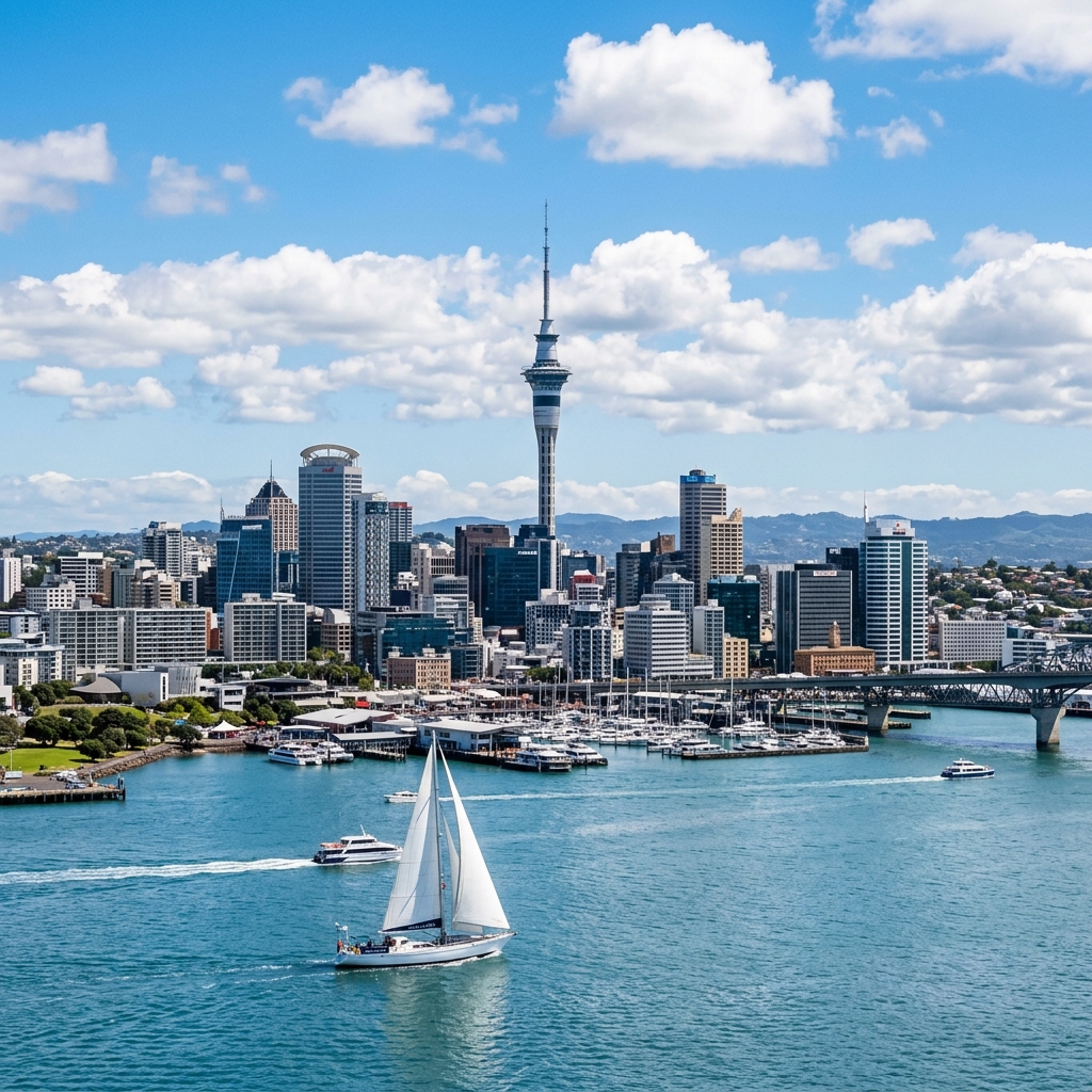 New Zealand E-Visa Auckland Skyline