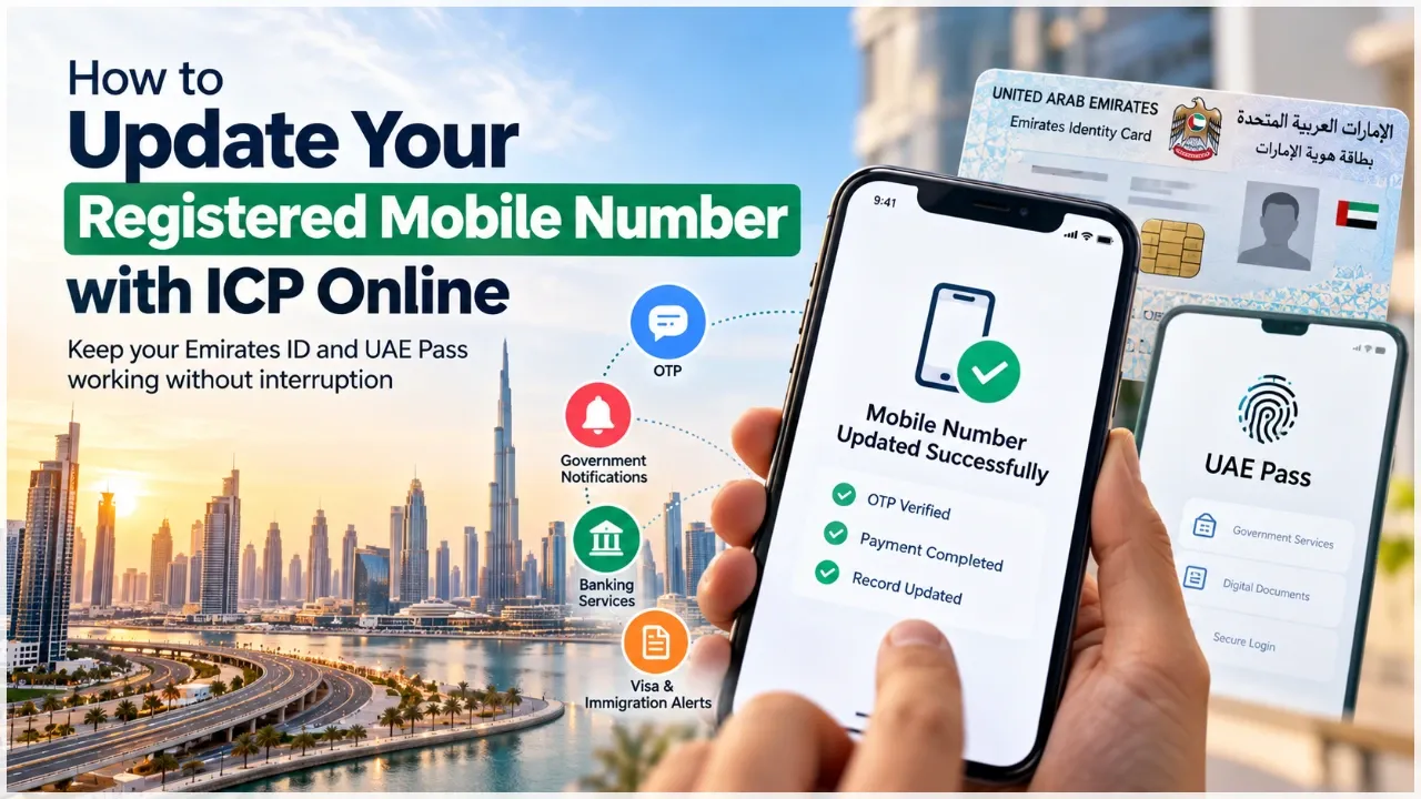How to Register and Update Mobile Number with ICP and Emirates ID