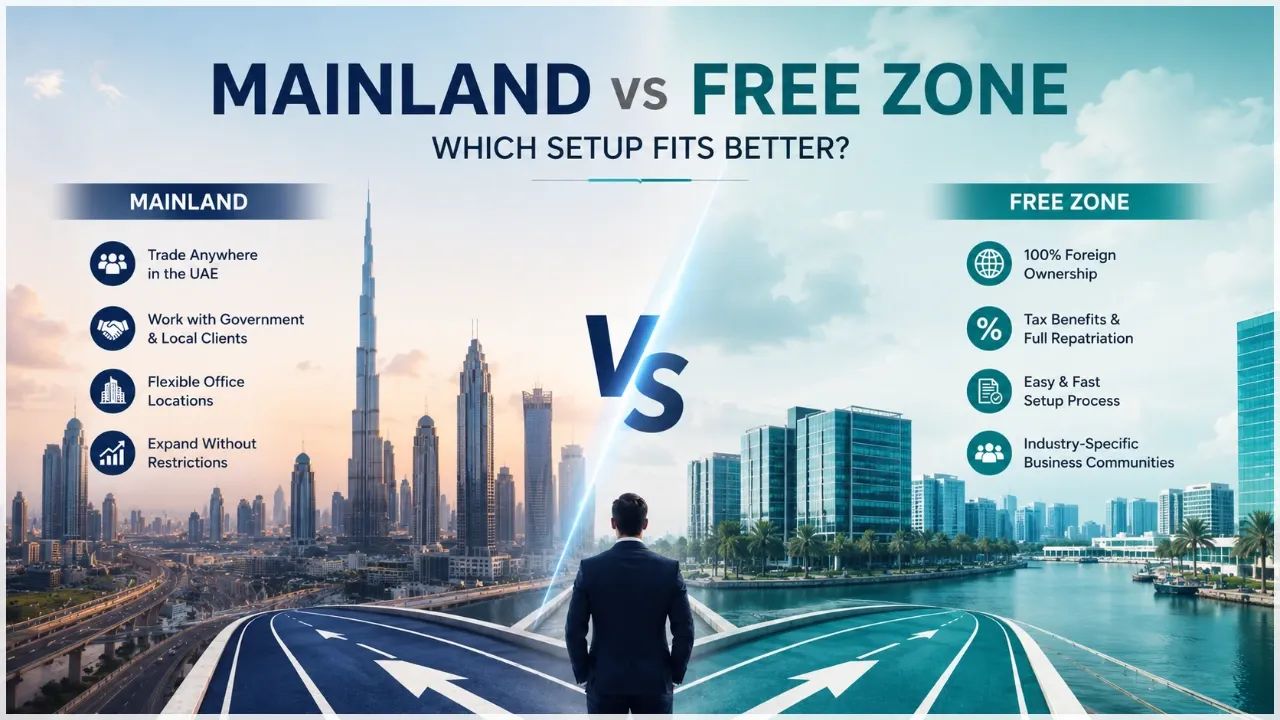 Mainland vs Free Zone: Which Setup Fits Better?