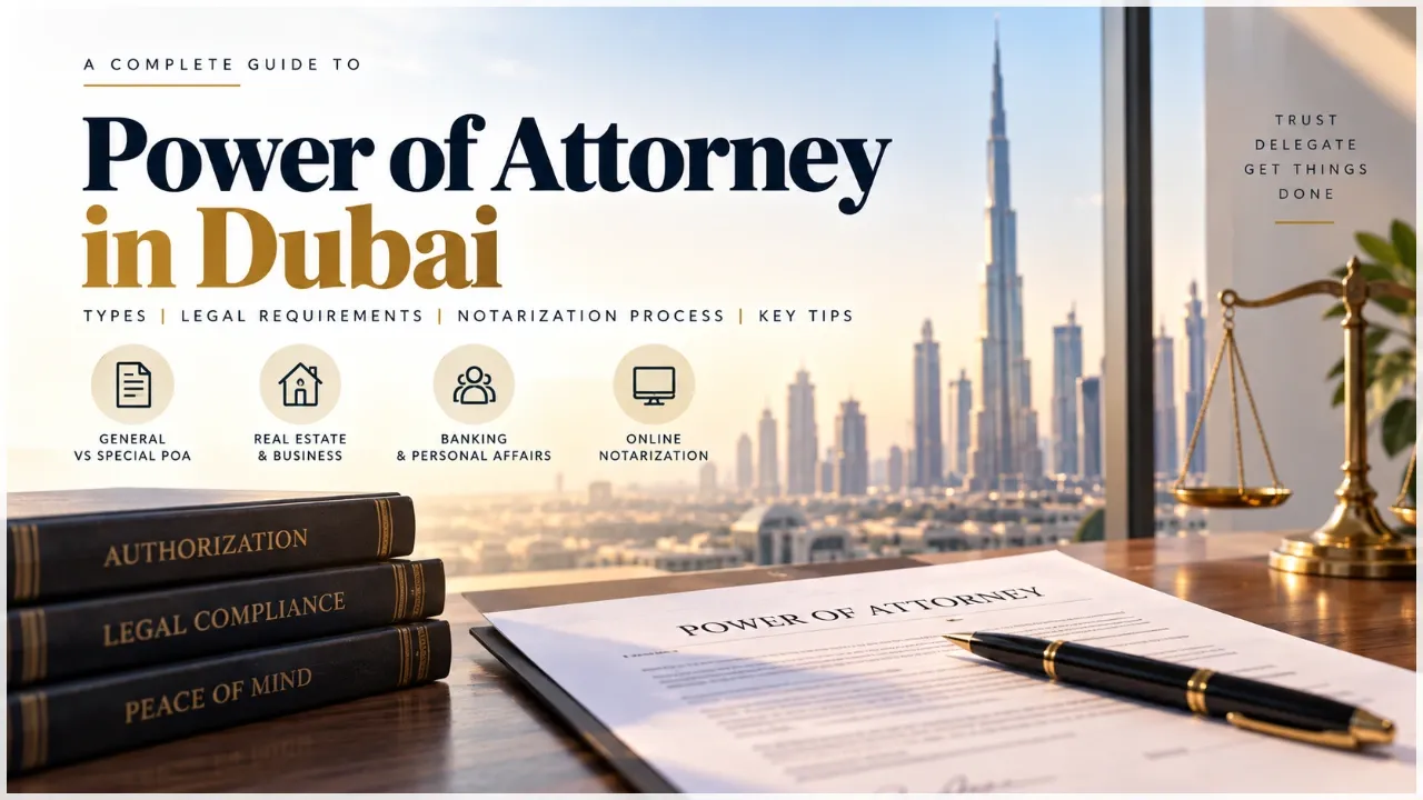 Power of Attorney (POA) in Dubai: Notarization, Types, and Online Execution